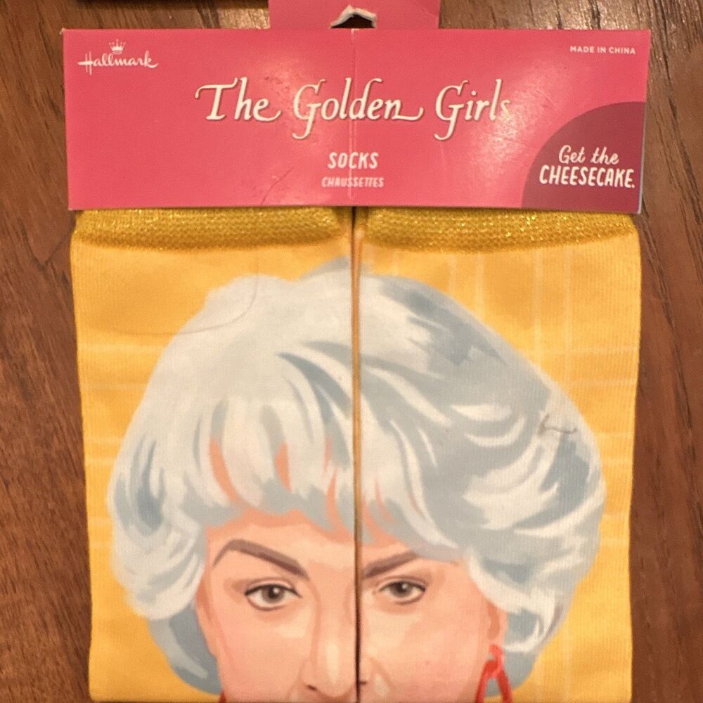 LOT of Hallmark Golden Girls Women’s Crew Socks 2 Pairs One Size Multicolor - Picture 3 of 8